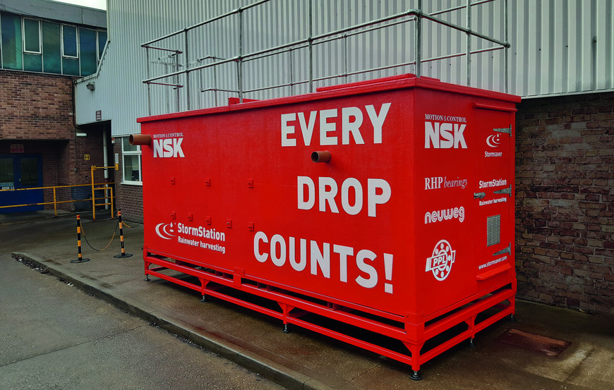 Il sito di NSK a Newark implementa la raccolta di acqua piovana